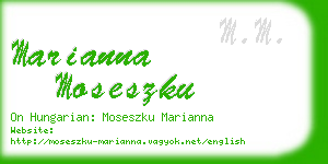 marianna moseszku business card